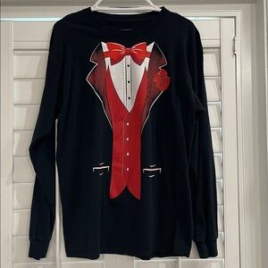 NWOT! Novelty Tuxedo Long Sleeve Shirt